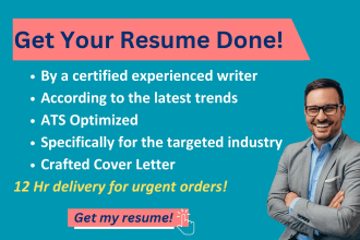 top notch professional resume writing service, ats resume, cover letter