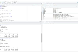 do data analysis and vis in powerbi,stata,r, excel,eviews