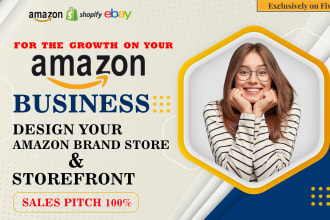 design optimize amazon brand store and fba amazon storefront design for you
