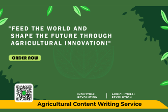write articles on agricultural innovations