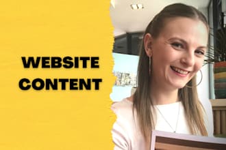write content for your website