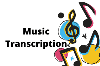 transcribe any music from audio to score