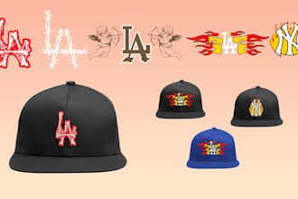 design custom los angeles or ny logo with your style