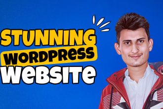 build a professional responsive wordpress website or blog
