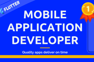develop flutter mobile application as flutter developer