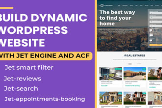 build a dynamic website using jet engine and acf
