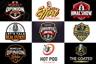 do podcast cover art or music, dj, producer and podcast logo
