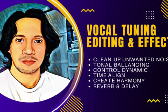 tune your vocal, remove noise, harmonize and add fx