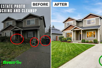 real estate photo retouching and cleanup