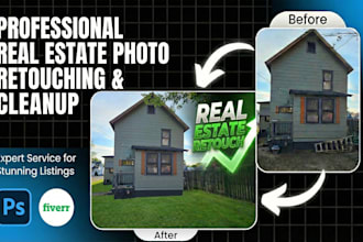 retouch and clean real estate photos for property listings