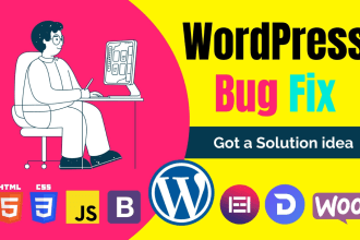 fix your wordpress bug or error in 24 hours