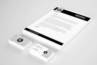 design business card letterhead and branding stationery