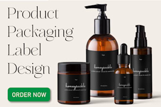 do skincare, cosmetic, cbd oil, product packaging label design