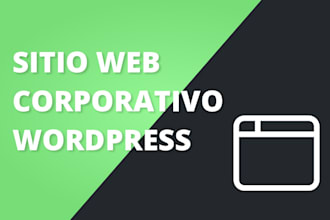 create a corporate website with wordpress