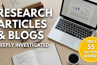 write research articles and blog posts