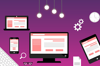 develop professional responsive full website creation