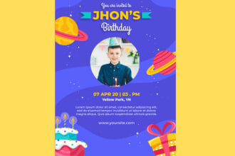 create classy birthday invitation flyers using canva