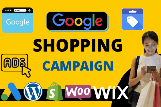 setup google shopping ads campaign for woocommerce and shopify store