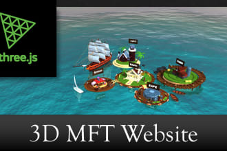 build 3d nft website with threejs perfectly