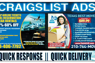 design craigslist ads, banner ads flyer craigslist