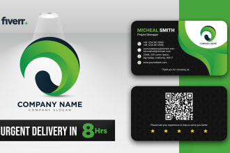 design logo and business card, healthcare, trendy, luxury, professional, brand