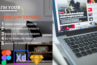 develop, and update a webflow website and a 2d 3d animated webflow website