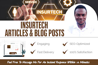 write top noch insurtech articles or blogs