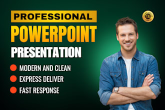design, upgrade, edit professional powerpoint presentation in 24 hours