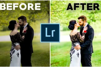 wedding photo editing and color correction