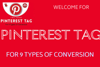 install pinterest tag  for conversions tracking, setup shop catalog
