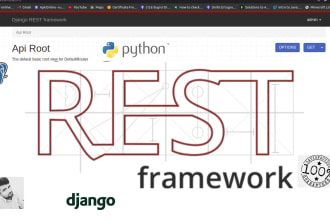 create python django rest web API
