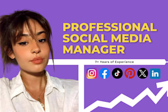 be your social media marketing manager and content creator