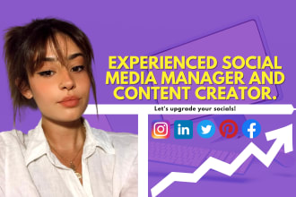 be your social media marketing manager and content creator