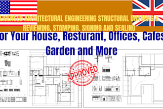 draw architectural drawings for building permit submission