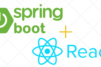 develop web applications in springboot and reactjs