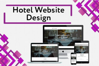 design responsive hotel website with room booking features