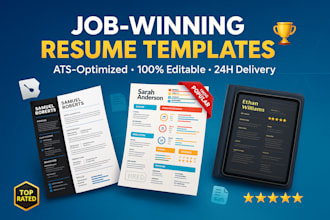 design a professional resume,cv template and rewrite