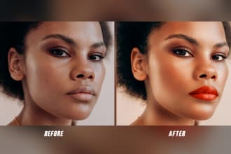 do any photoshop editing and face retouching professionally
