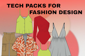create detailed fashion tech packs with professional flat sketches