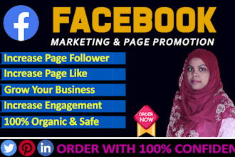 do organic facebook marketing, advertising and fb page promotion
