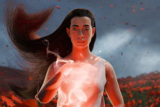 create a cinematic 3d illustration for your project