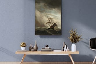 place your art  in realistic frame mockups