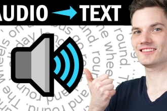 transcribe your audio or video into text