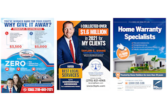 design creative business flyers and real estate flyer