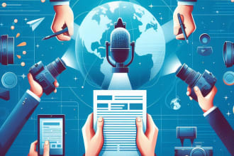 create professional press release