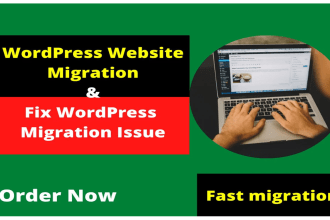 wordpress website backup, restore, and migration service to a new host