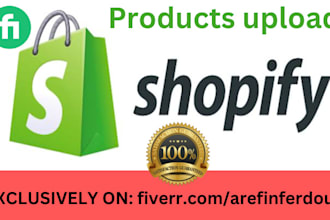 upload products to shopify or any ecommerce store