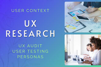 help with UX research, usability, user testing, QA review