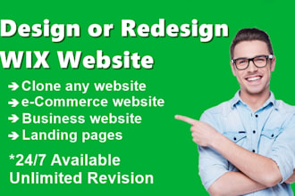 build wix website design or redesign wix website