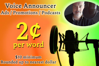 voiceover your promos, ads, or podcast intros